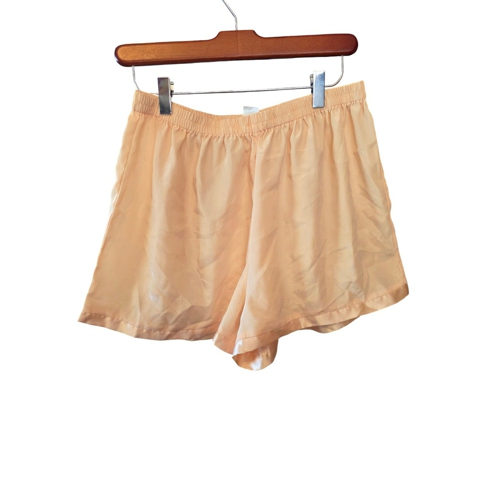 Vintage Victorias Secret Yellow Pajama Shorts Elastic‎ Waist Sleepwear L Womens